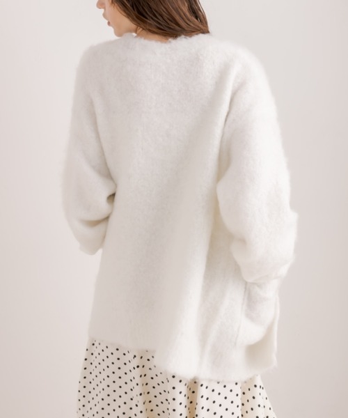 OLIVE des OLIVE（オリーブデオリーブ）の「【WEB限定］ミックス起毛カーディガン（カーディガン/ボレロ・レディース・ラベンダー/イエロー/ホワイト/ピンク/アイボリー・FREE）」の12枚目の写真