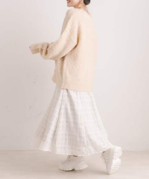 OLIVE des OLIVE（オリーブデオリーブ）の「【WEB限定］ミックス起毛カーディガン（カーディガン/ボレロ・レディース・ラベンダー/イエロー/ホワイト/ピンク/アイボリー・FREE）」の18枚目の写真