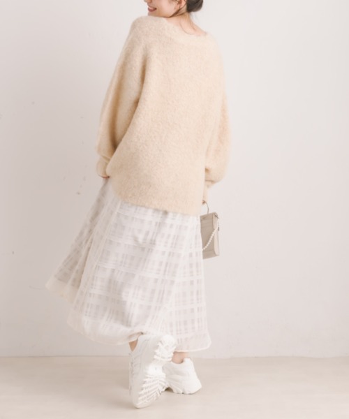 OLIVE des OLIVE（オリーブデオリーブ）の「【WEB限定］ミックス起毛カーディガン（カーディガン/ボレロ・レディース・ラベンダー/イエロー/ホワイト/ピンク/アイボリー・FREE）」の19枚目の写真