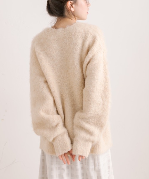 OLIVE des OLIVE（オリーブデオリーブ）の「【WEB限定］ミックス起毛カーディガン（カーディガン/ボレロ・レディース・ラベンダー/イエロー/ホワイト/ピンク/アイボリー・FREE）」の21枚目の写真