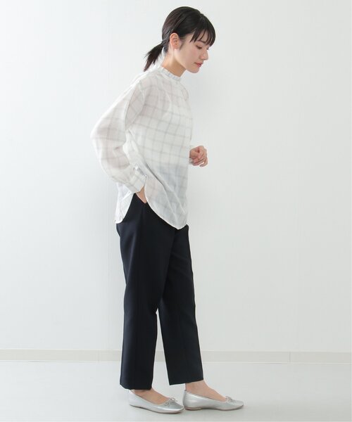 ikka(イッカ)の「ストレッチテーパードパンツ(その他パンツ・レディース・ネイビー/グリーン/ライトグレー/イエロー・L/M/S)」の14枚目の写真