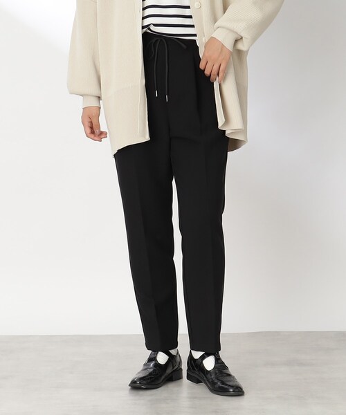 THE SHOP TK (ザ ショップ ティーケー )の「◆【美脚が叶う/ONOFF活躍】ジョグテーパードパンツ(その他パンツ・レディース・ライトグレー/ライトベージュ/ダークオリーブ/ブラック・11/12/13/14/10)」の2枚目の写真