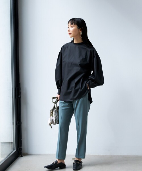 THE SHOP TK (ザ ショップ ティーケー )の「◆【美脚が叶う/ONOFF活躍】ジョグテーパードパンツ(その他パンツ・レディース・ライトグレー/ライトベージュ/ダークオリーブ/ブラック・11/12/13/14/10)」の7枚目の写真