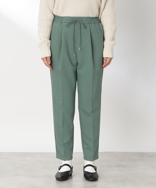 THE SHOP TK (ザ ショップ ティーケー )の「◆【美脚が叶う/ONOFF活躍】ジョグテーパードパンツ(その他パンツ・レディース・ライトグレー/ライトベージュ/ダークオリーブ/ブラック・11/12/13/14/10)」の8枚目の写真