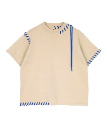 miette | 配色ｽﾃｯﾁ半袖ﾄｯﾌﾟｽ(Tシャツ/カットソー)