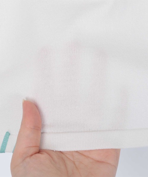 miette（ミエット）の「配色ステッチ半袖トップス（Tシャツ/カットソー・レディース・ネイビー/ベージュ/レッド/ブラック/オフホワイト/カーキ/ライトブルー・FREE）」の11枚目の写真