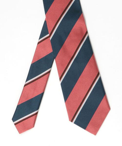 Altea（アルテア）の「＜ALTEA＞8.0cm ストライプ1 ネクタイ（ネクタイ・メンズ・ネイビー/ベージュ・FREE）」の3枚目の写真