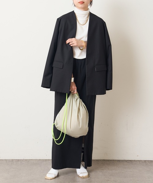 Omekashi（オメカシ）の「NYLONY ナップサック（バックパック/リュック・レディース・シルバー・ONE SIZE）」の8枚目の写真