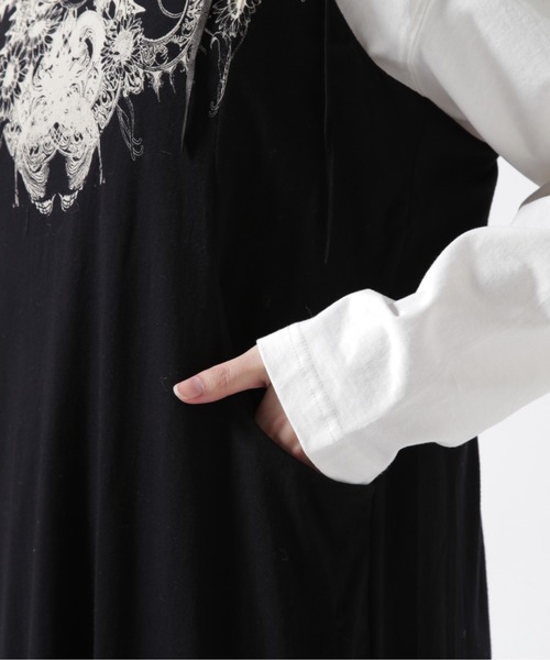 KMRii（ケムリ）の「KMRii/ケムリ/別注Double Pocket Magnolia ワンピース（ワンピース・レディース・ブラック・F）」の6枚目の写真