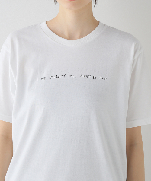 SKIN(スキン)の「【SKIN/スキン】 WRITING Tシャツ(Tシャツ/カットソー・レディース・ホワイト・FREE)」の9枚目の写真
