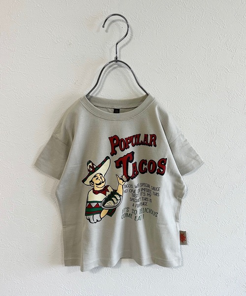 Life Support Products（ライフサポートプロダクツ）の「防汚加工プリントTシャツ(80～150cm)（Tシャツ/カットソー・キッズ・オレンジ/チャコール/ベージュ/ライトグリーン/エメラルド/オフホワイト・80/90/95/100/110/120/130/140/150）」の4枚目の写真