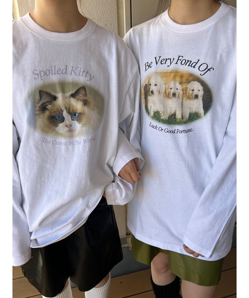 WC（ダブル シー）の「アニマルグラフィックロンT（Tシャツ/カットソー・レディース・ライトパープル/ブラック/ピンク・FREE）」の19枚目の写真