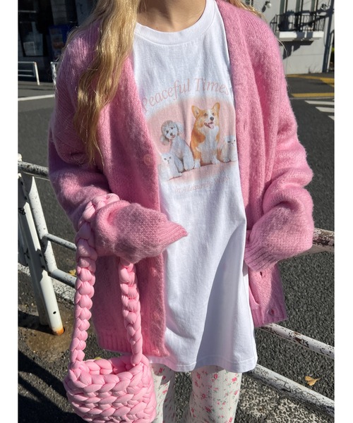 WC（ダブル シー）の「アニマルグラフィックロンT（Tシャツ/カットソー・レディース・ライトパープル/ブラック/ピンク・FREE）」の12枚目の写真