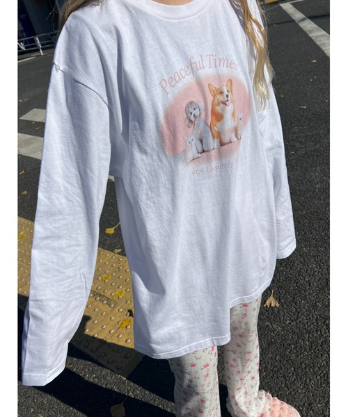 WC（ダブル シー）の「アニマルグラフィックロンT（Tシャツ/カットソー・レディース・ライトパープル/ブラック/ピンク・FREE）」の15枚目の写真