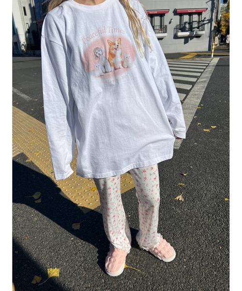 WC（ダブル シー）の「アニマルグラフィックロンT（Tシャツ/カットソー・レディース・ライトパープル/ブラック/ピンク・FREE）」の16枚目の写真