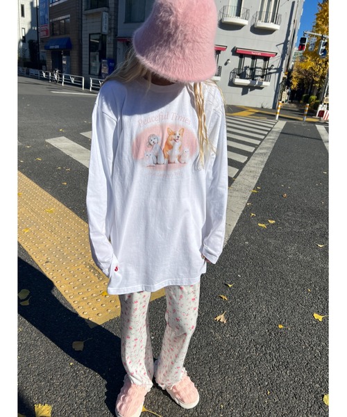 WC（ダブル シー）の「アニマルグラフィックロンT（Tシャツ/カットソー・レディース・ライトパープル/ブラック/ピンク・FREE）」の17枚目の写真