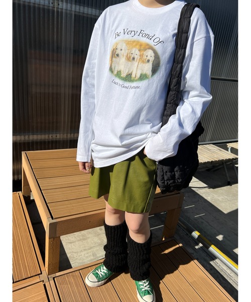 WC（ダブル シー）の「アニマルグラフィックロンT（Tシャツ/カットソー・レディース・ライトパープル/ブラック/ピンク・FREE）」の5枚目の写真