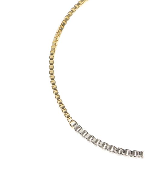 ELENDEEK（エレンディーク）の「バイカラーブレスレット（ブレスレット・レディース・ゴールド/シルバー・FREE）」の6枚目の写真