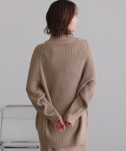 ケーブル片畔編みセーター ケーブル片畔編みセーター（ニット/セーター）｜ElegChic