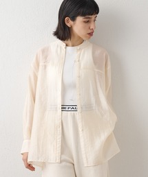 【THE PAUSE】2WAYシアーシャツ