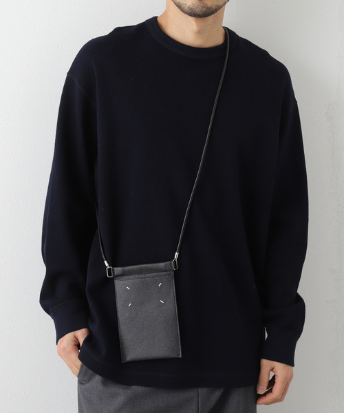 Maison Margiela(メゾンマルジェラ)の「【MAISON MARGIELA / メゾン マルジェラ】PHONE NECK POUCH P4745(スマホケース/カバー・メンズ・ブラック・FREE)」の12枚目の写真
