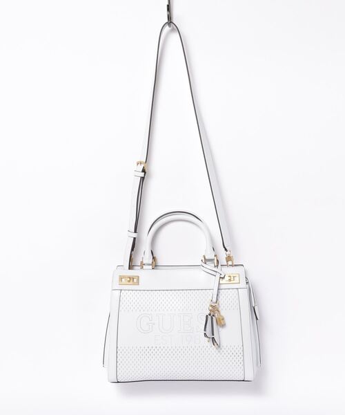 Guess（ゲス）の「KATEY Perforated Satchel（ハンドバッグ・レディース・ブラウン/ブラック/ホワイト・ONE SIZE）」の15枚目の写真