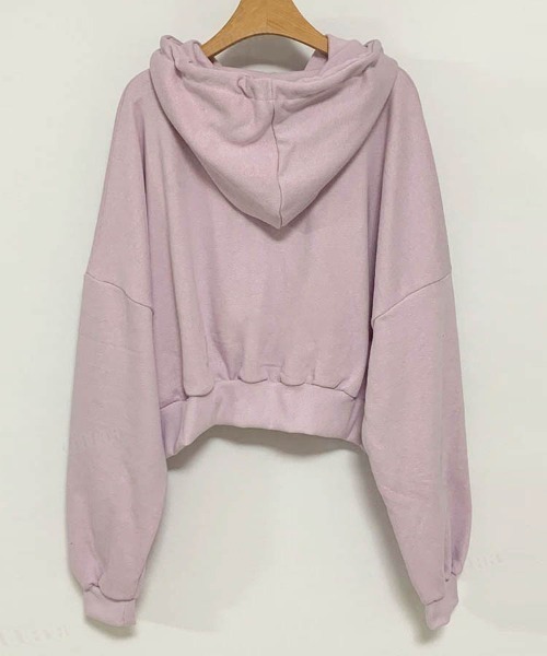 Dalfwin（ダールフィン）の「HEART刺繍ドルマンスリーブスウェットパーカー（パーカー・レディース・グレー/パープル/ブラック・FREE）」の15枚目の写真