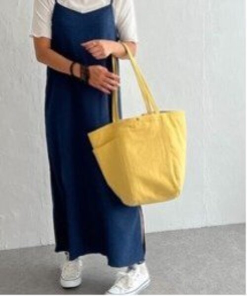 LBC（エルビーシー）の「2ハンドル無地トートバッグ（トートバッグ・レディース・グリーン/ブルー/イエロー/グリーン系その他/イエロー系/ネイビー/オレンジ系その他/オリーブ/ワイン/ブラック/レッド/ミント・FREE）」の9枚目の写真