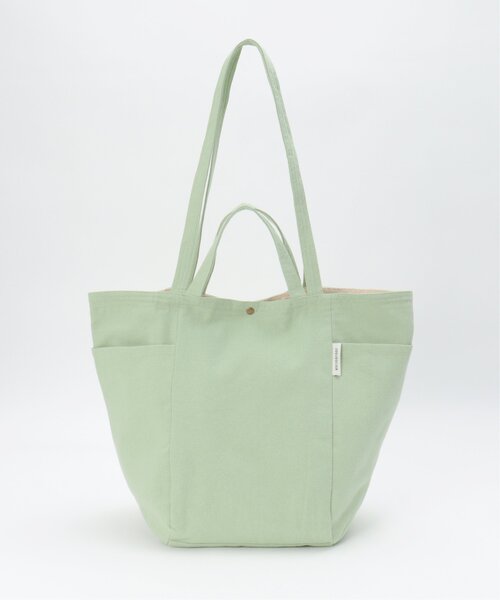 LBC（エルビーシー）の「2ハンドル無地トートバッグ（トートバッグ・レディース・グリーン/ブルー/イエロー/グリーン系その他/イエロー系/ネイビー/オレンジ系その他/オリーブ/ワイン/ブラック/レッド/ミント・FREE）」の4枚目の写真