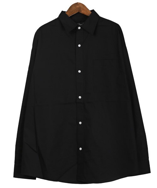 LUXSTYLE(ラグスタイル)の「ブロードレギュラー長袖BIGシャツ(シャツ/ブラウス・メンズ・ストライプ/ホワイト/ブラック・L/M)」の16枚目の写真