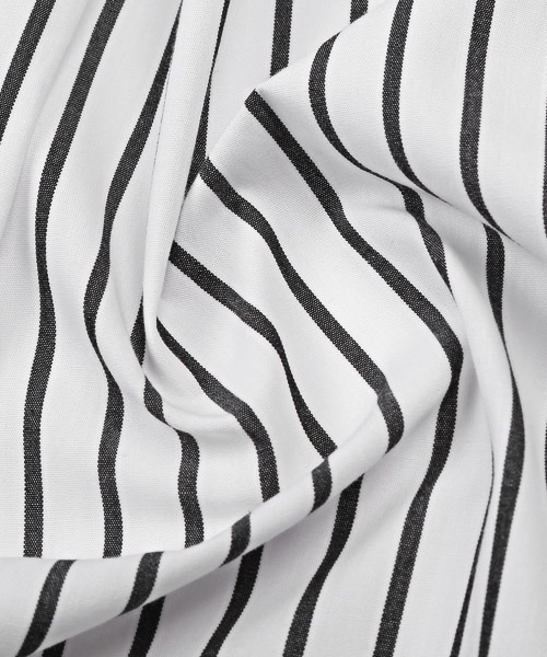 LUXSTYLE(ラグスタイル)の「ブロードレギュラー長袖BIGシャツ(シャツ/ブラウス・メンズ・ストライプ/ホワイト/ブラック・L/M)」の18枚目の写真