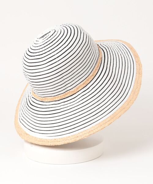 セール】ONE DAY Select / Border Raffia Hat BATT-0057（ハット