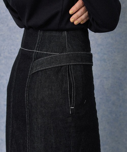 PUBLIC TOKYO（パブリックトウキョウ）の「アシンメトリージップデニム