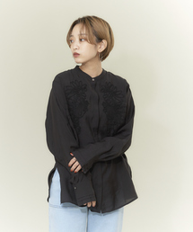 【WEB限定商品】シフォン刺繍ブラウス