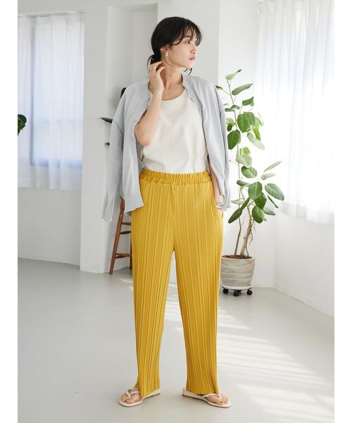 CRAFT STANDARD BOUTIQUE(クラフトスタンダードブティック)の「チャイナボタンニットカーデイガン(カーディガン/ボレロ・レディース・ベージュ系その他2/グリーン/杢グレー/ブラック・FREE)」の6枚目の写真