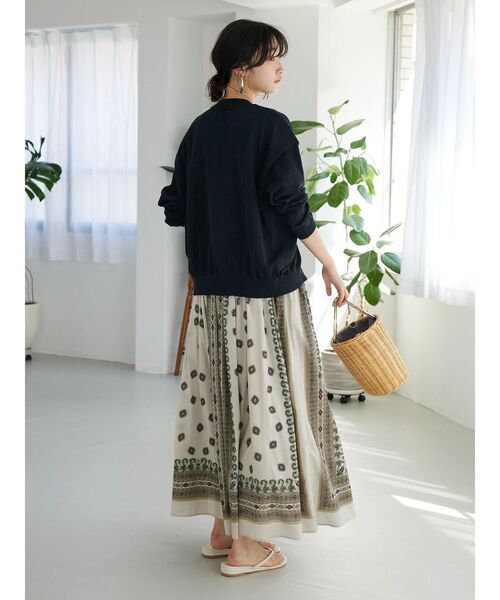 CRAFT STANDARD BOUTIQUE(クラフトスタンダードブティック)の「チャイナボタンニットカーデイガン(カーディガン/ボレロ・レディース・ベージュ系その他2/グリーン/杢グレー/ブラック・FREE)」の16枚目の写真