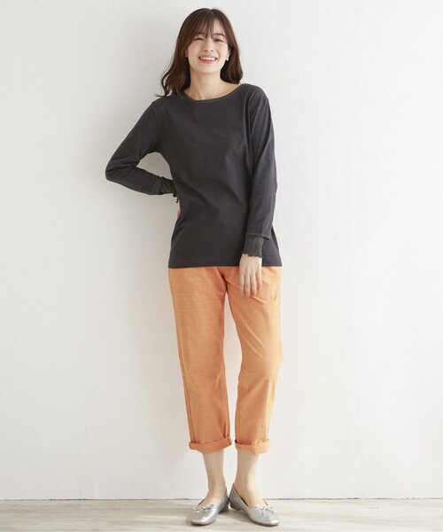 LBC(エルビーシー)の「シアーレイヤードロンT(Tシャツ/カットソー・レディース・チャコールグレー/スカイブルー/ダークオリーブ・M/L)」の20枚目の写真