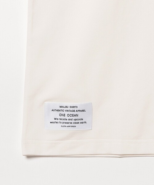 MALIBU SHIRTS（マリブシャツ）の「MALIBU SHIRTS x B:MING by BEAMS / 別注 ランド アンド ウォーター スリーブタグTシャツ(セットアップ対応)（Tシャツ/カットソー・メンズ・ホワイト/ブラック・M/L/XL）」の14枚目の写真