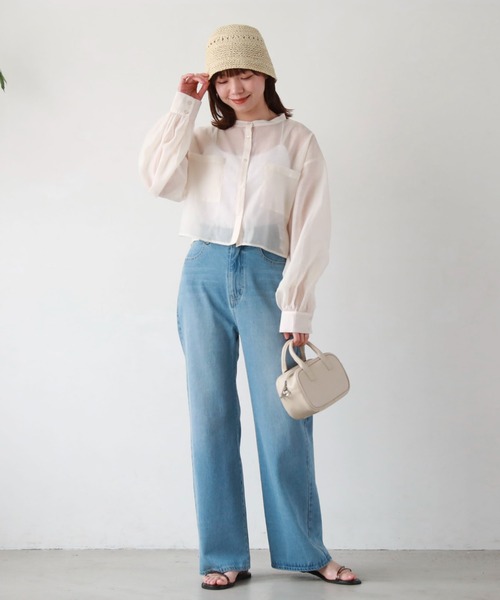 archives（アルシーヴ）の「ショートシアーシャツ（シャツ