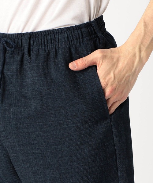 Grand PARK（グランドパーク）の「リネンライクポリエステルテーパードイージーパンツ（その他パンツ・メンズ・ライトグレー/ネイビー/カーキ/オフホワイト/チャコールグレー・MEDIUM/LARGE/X-LARGE）」の10枚目の写真