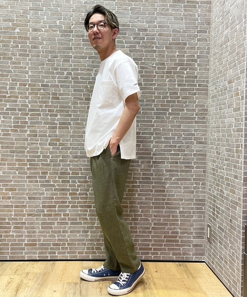 Grand PARK（グランドパーク）の「リネンライクポリエステルテーパードイージーパンツ（その他パンツ・メンズ・ライトグレー/ネイビー/カーキ/オフホワイト/チャコールグレー・MEDIUM/LARGE/X-LARGE）」の19枚目の写真