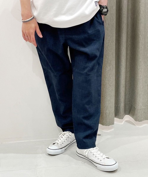 Grand PARK（グランドパーク）の「リネンライクポリエステルテーパードイージーパンツ（その他パンツ・メンズ・ライトグレー/ネイビー/カーキ/オフホワイト/チャコールグレー・MEDIUM/LARGE/X-LARGE）」の21枚目の写真