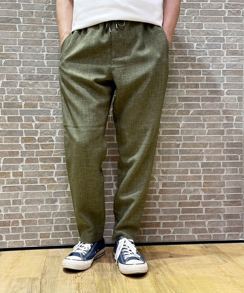 Grand PARK（グランドパーク）の「リネンライクポリエステルテーパードイージーパンツ（その他パンツ・メンズ・ライトグレー/ネイビー/カーキ/オフホワイト/チャコールグレー・MEDIUM/LARGE/X-LARGE）」の22枚目の写真
