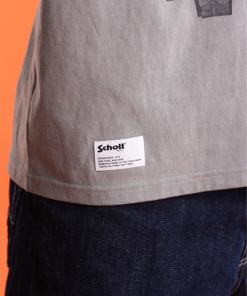 schott（ショット）の「Schott/ショット/SS TSHIRT "ONE STAR PARTS"/半袖 Tシャツ "ワンスターパーツ