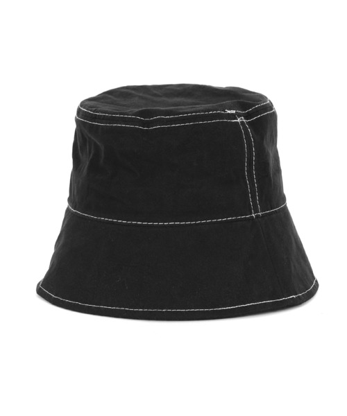 Figments（フィグメンツ）の「ステッチバケットハット（ハット・レディース・ブラック・FREE）」の7枚目の写真