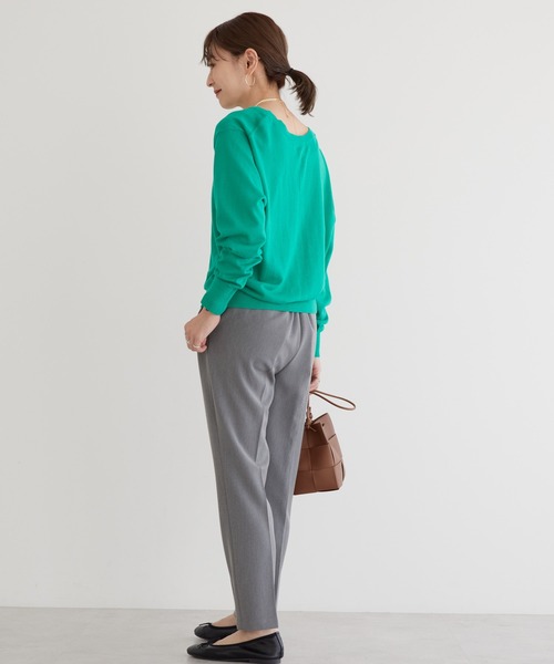 AMERICAN HOLIC(アメリカンホリック)の「UVカット Vネックニットショートカーディガン(カーディガン/ボレロ・レディース・ブラック/グリーン/アイボリー/オレンジ/ブルー・M/L)」の6枚目の写真