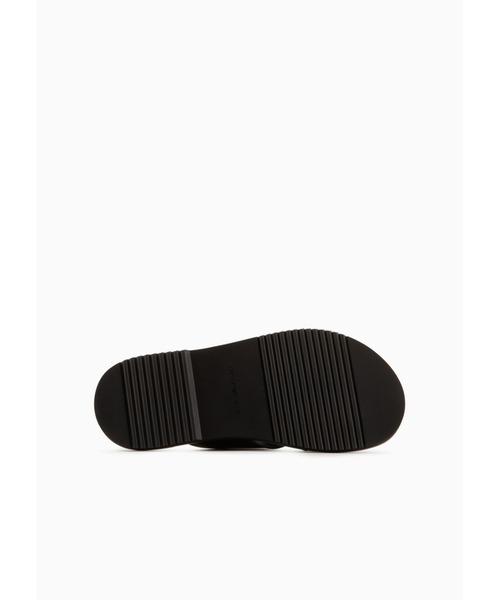 Emporio Armani◆クロスサンダル レザー製 ロゴテープ 人気 クロスサンダル レザー製 ロゴテープ | Emporio Armani