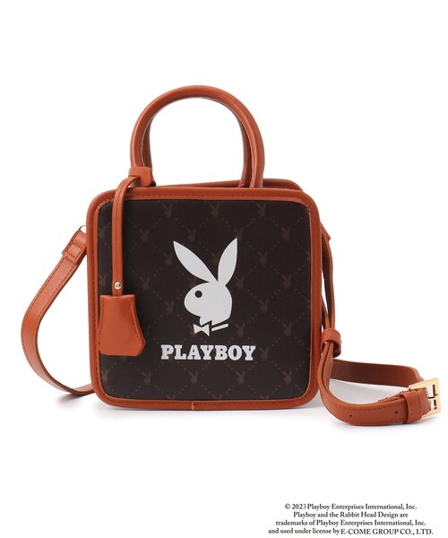 PLAYBOY（プレイボーイ）の「【PLAY BOY】モノグラムスクエアショルダーバッグ（ショルダーバッグ・キッズ・ブラック/ブラウン系・00）」の15枚目の写真