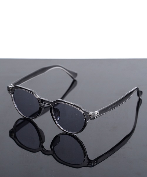 Revo.（レボ）の「＜BONJOUR＞CROWNPUNT COLOR LENS SUNGLASSES / 'ボンジュール' クラウンパント サングラス カラーレンズ クリアフレーム UVカット（サングラス・レディース・クリア/ライトグレー系/ブラウン系その他/ブラック×グレー/ブラック×ブルー/ブラウン・FREE）」の3枚目の写真