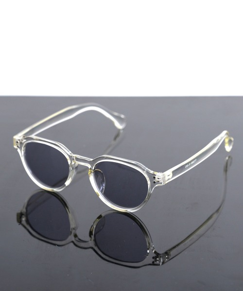 Revo.（レボ）の「＜BONJOUR＞CROWNPUNT COLOR LENS SUNGLASSES / 'ボンジュール' クラウンパント サングラス カラーレンズ クリアフレーム UVカット（サングラス・レディース・クリア/ライトグレー系/ブラウン系その他/ブラック×グレー/ブラック×ブルー/ブラウン・FREE）」の6枚目の写真